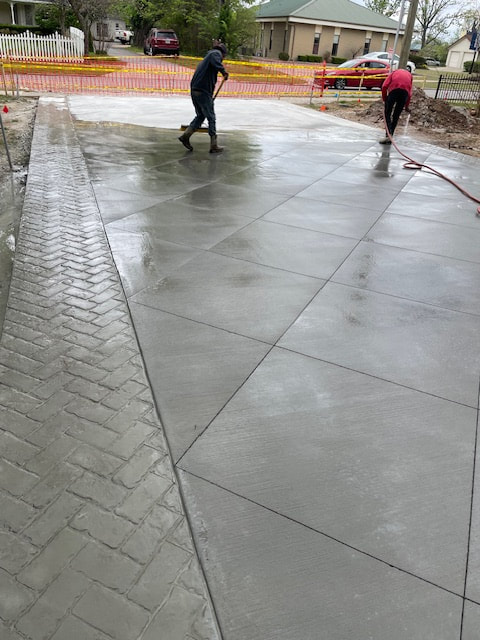 Stamped concrete patio in Cape Coral
